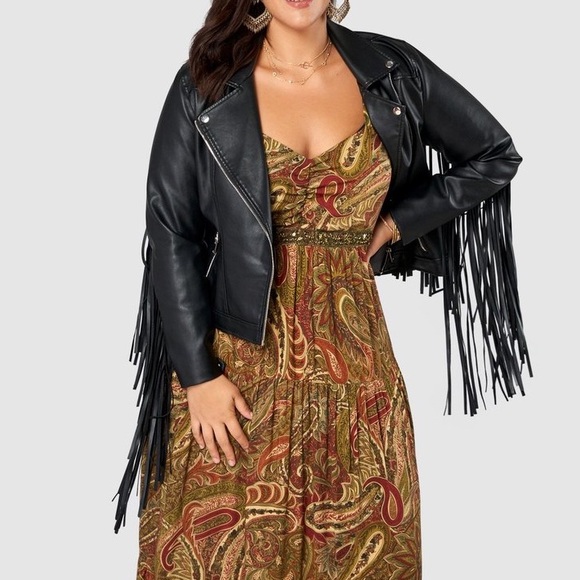 ✨HOST PICK✨ Boho Fringe Leather Jacket - Picture 5 of 8